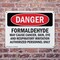 Signmission Formaldehyde May Cause Cancer Danger Sign, Plastic, 10in W x 7in L, 2PK OS-2PACK-DS-P-710-L-1904 - alternate 8